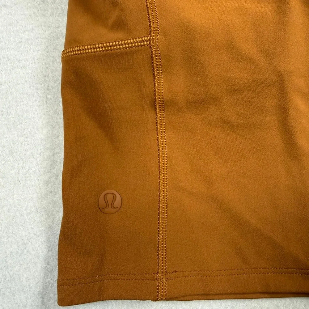 Lululemon Womens 0 Key to Balance Tank Copper Brown High Neck Yoga Athleisure